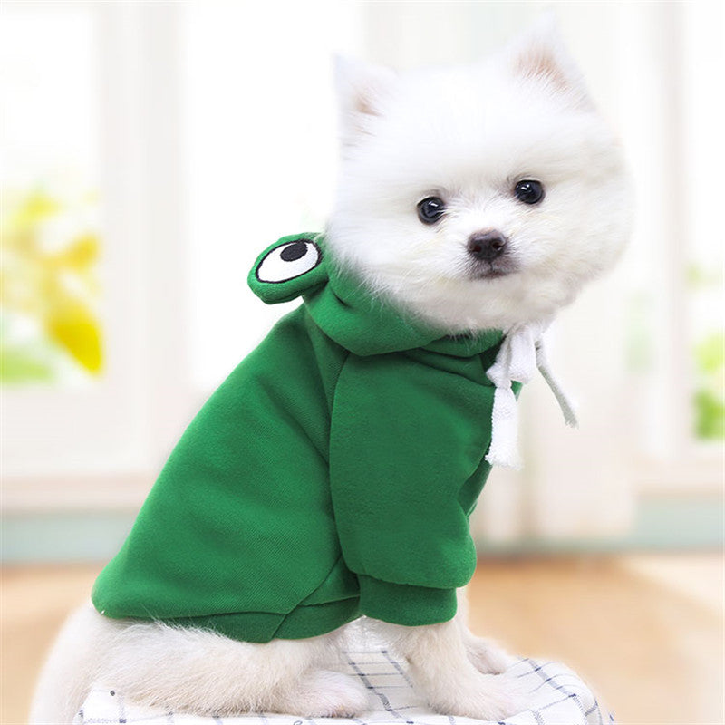 Disfraz de Sapito para mascotas Gatos y Perros - Sudadera con Capucha Rana Sapo