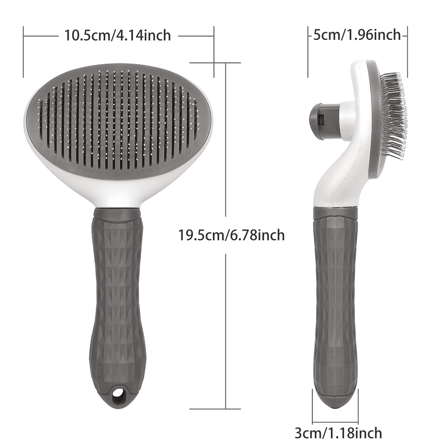 Cepillo para Perros y Gatos - Peine de Autolimpieza y Removedor de Pelo
