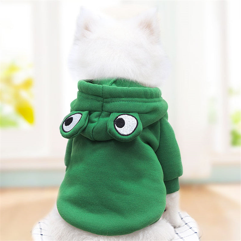 Disfraz de Sapito para mascotas Gatos y Perros - Sudadera con Capucha Rana Sapo