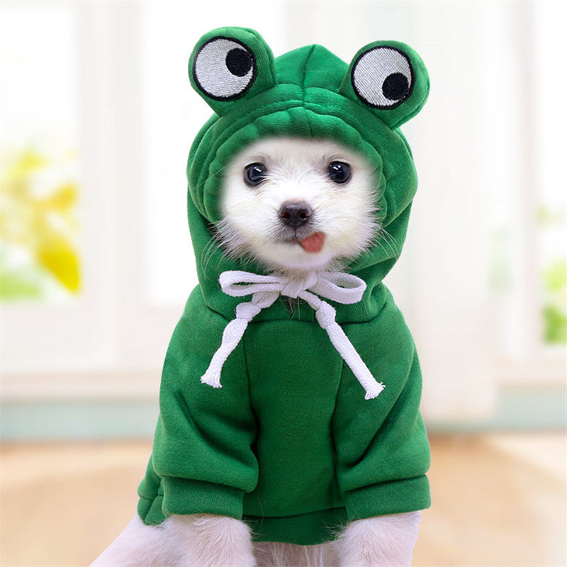 Disfraz de Sapito para mascotas Gatos y Perros - Sudadera con Capucha Rana Sapo