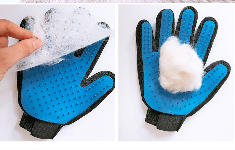 Guante de Aseo para Mascotas - Cepillo Deshedding de Pelo para Gatos y Perros