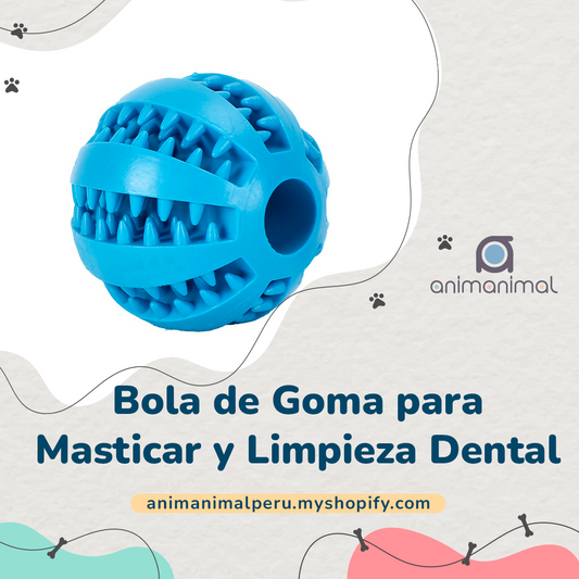 Bola de Goma para Masticar y Limpieza Dental