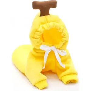 Disfraz de Plátano para mascotas Gatos y Perros - Sudadera con Capucha